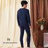 Yiershuang Men's Self-Warming 100% Cotton Thermal Underwear Set