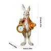 Elegant Easter Rabbit With Top Hat And Pocket Watch Resin Decoration Easter Party Supplies For Home Party Decors 9x9x21cm