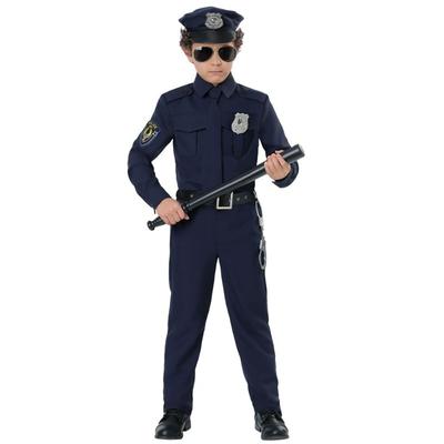 Hot Selling, Children's Police Officer Clothing Boys Black Cat Sheriff Kindergarten Military Uniform SWAT Little Girl Police