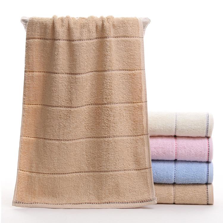 Plaid Cotton-Polyester Hand Towel - Soft, Absorbent, Ideal for Home & Hotel Use