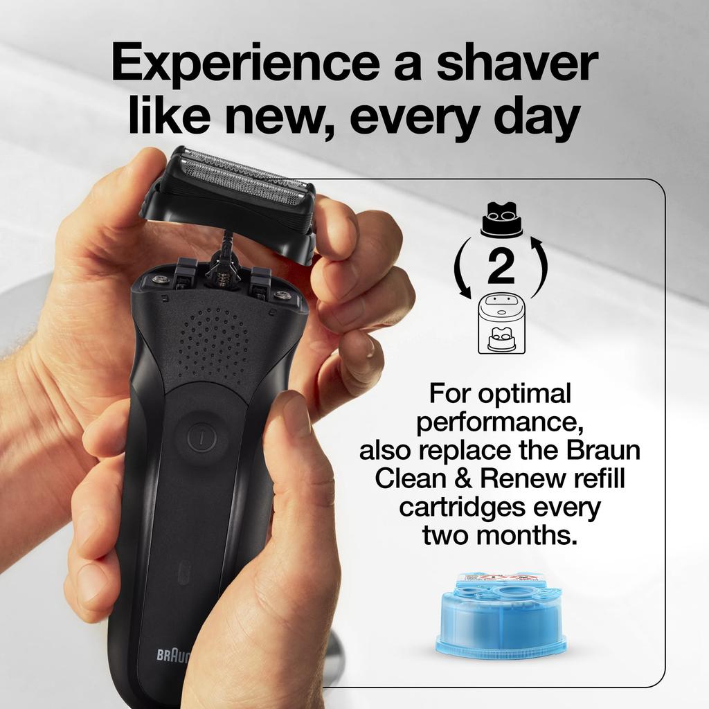 Braun Series 3 21B Replacement Shaving Head Foil and Cutter Block Overseas Version