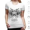 Death Moths T Shirt Big Size 100 Cotton Death Moth Roses Death Moths Moths Moth Black And White Fine Liner Detail Dot Work