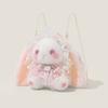 Cartoon Rabbit Lolita Mini Shoulder Bag With Pearl Chain For Daily Use