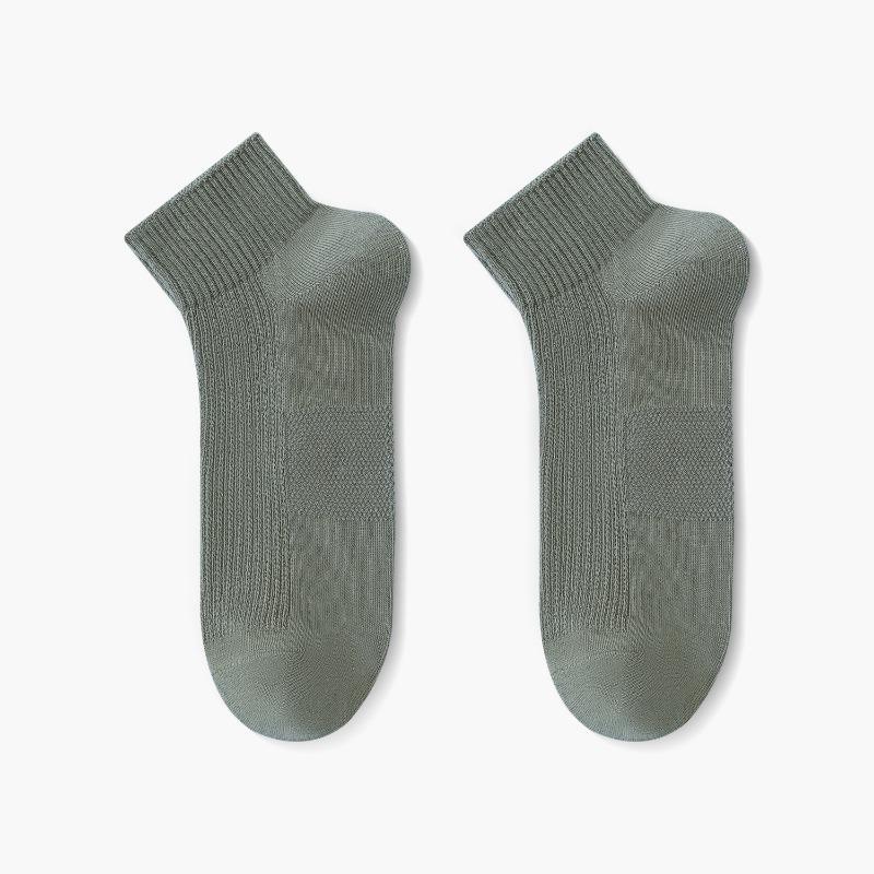 

Мужские летние тонкие сетчатые хлопковые дышащие влагоотводящие дезодорирующие носки 1 pair армия зеленый