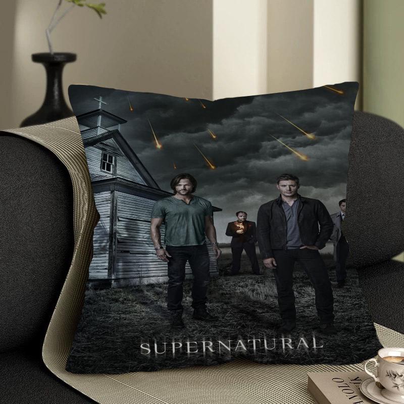 Tv S-Supernatural Series Pillow Gift Home Office Decoration Bedroom Sofa Car Cushion Cover Case 45X45