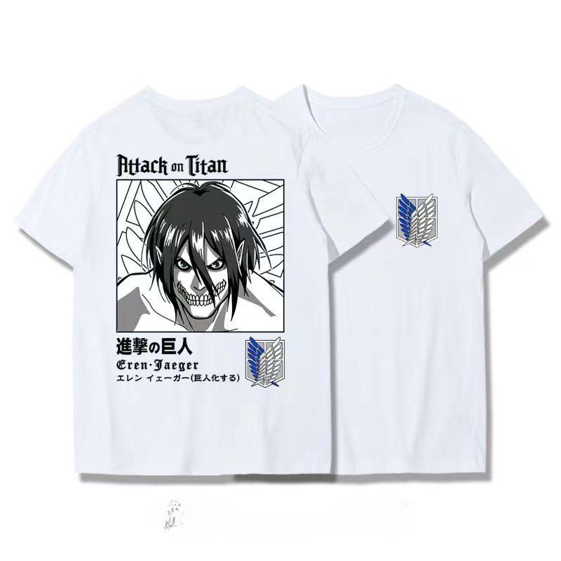 Japanese Anime T Shirt Scouting Legion Clothes Shingeki No Kyojin Tee Shirt Attack On Titan Giant Short-sleeve T-shir Men Women