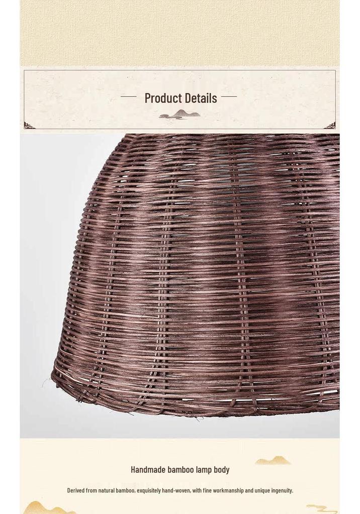 Retro Wicker Pendant Light: Rattan Straw Hat Lampshade for Dining Rooms, Guesthouses, Hotels, and Shops