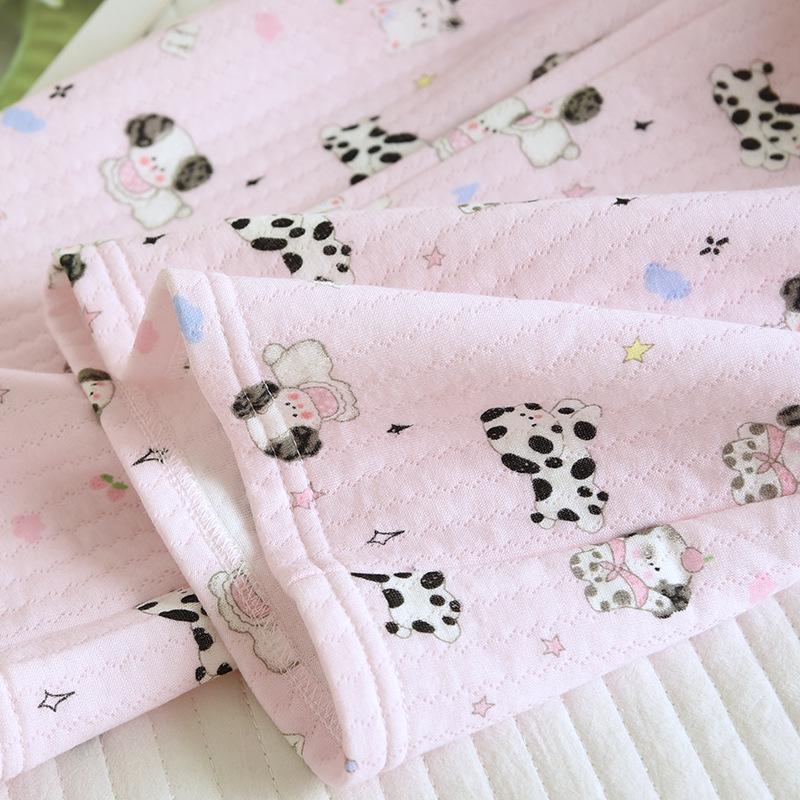 Women's Pure Cotton Soft Sleep Pants - Autumn/Winter Thin Split Hem Casual Lounge Trousers