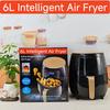 15L Multifunctional Smart Air Fryer Oven with Touchscreen – Large Capacity Electric French Fry Machine.
