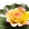 Keramik Lotus Räucherstäbchenhalter Dekoratives Seerosenblütenblatt Basis Räuchergefäß Yoga Meditation Tempel Home Office Ornament