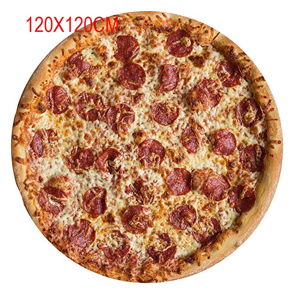 Comfort Food Pizza Wrap Blanket Perfectly Round Hamburger Throw Christmas Gift