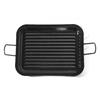 Grill Pan - VAELLO CAMPOS - PAMPELONA - Enamelled Steel - 31x25 Cm - Ribbed Base