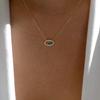 Blauwe Zircon Geluks Oog Hanger Ketting voor Vrouwen Hand van Fatima Turkse Oog Sleutelbeen Kettingen Dames Choker Bruiloft Sieraden Cadeau