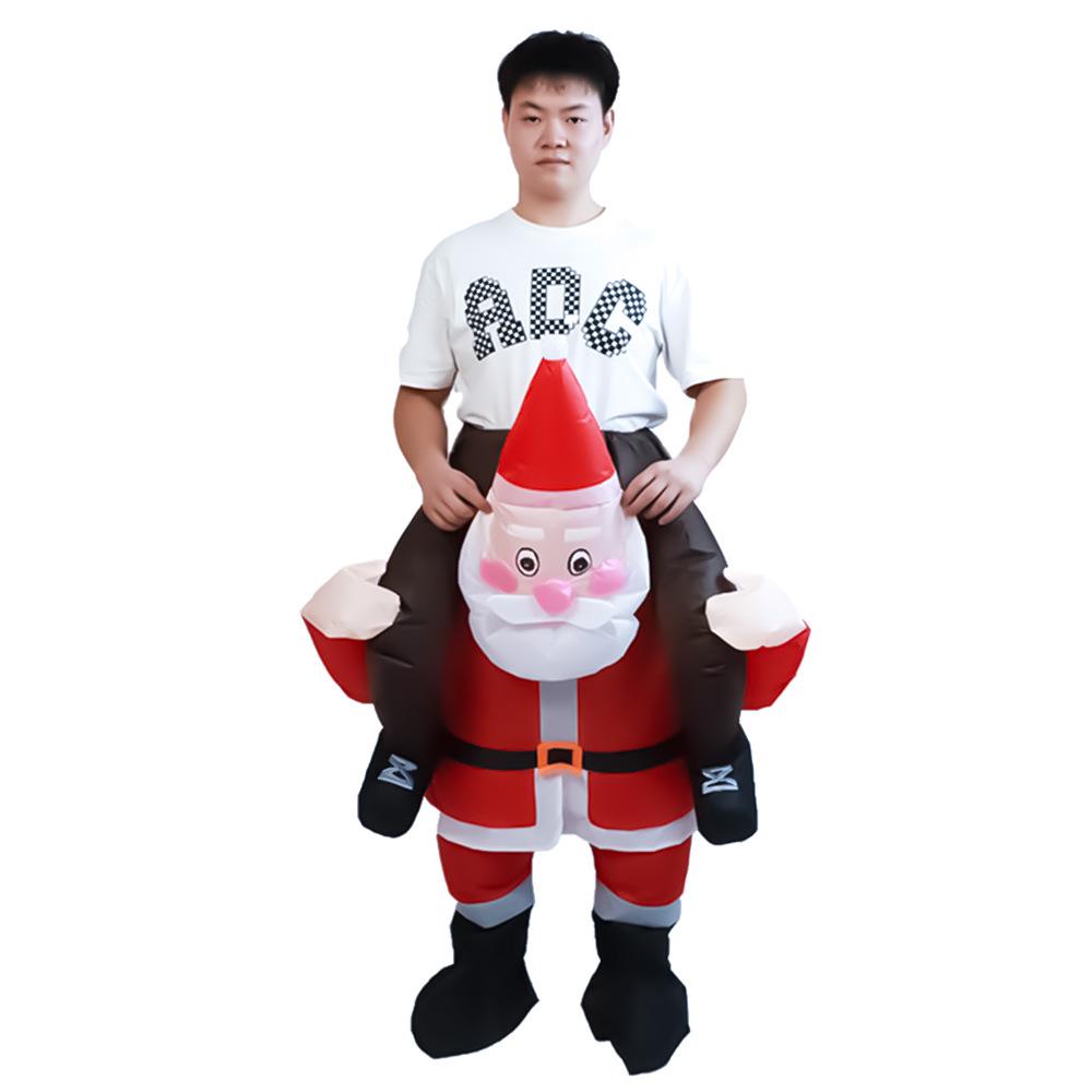 Inflatable Christmas Tree, Snowman, and Reindeer Costume for Festive Parties