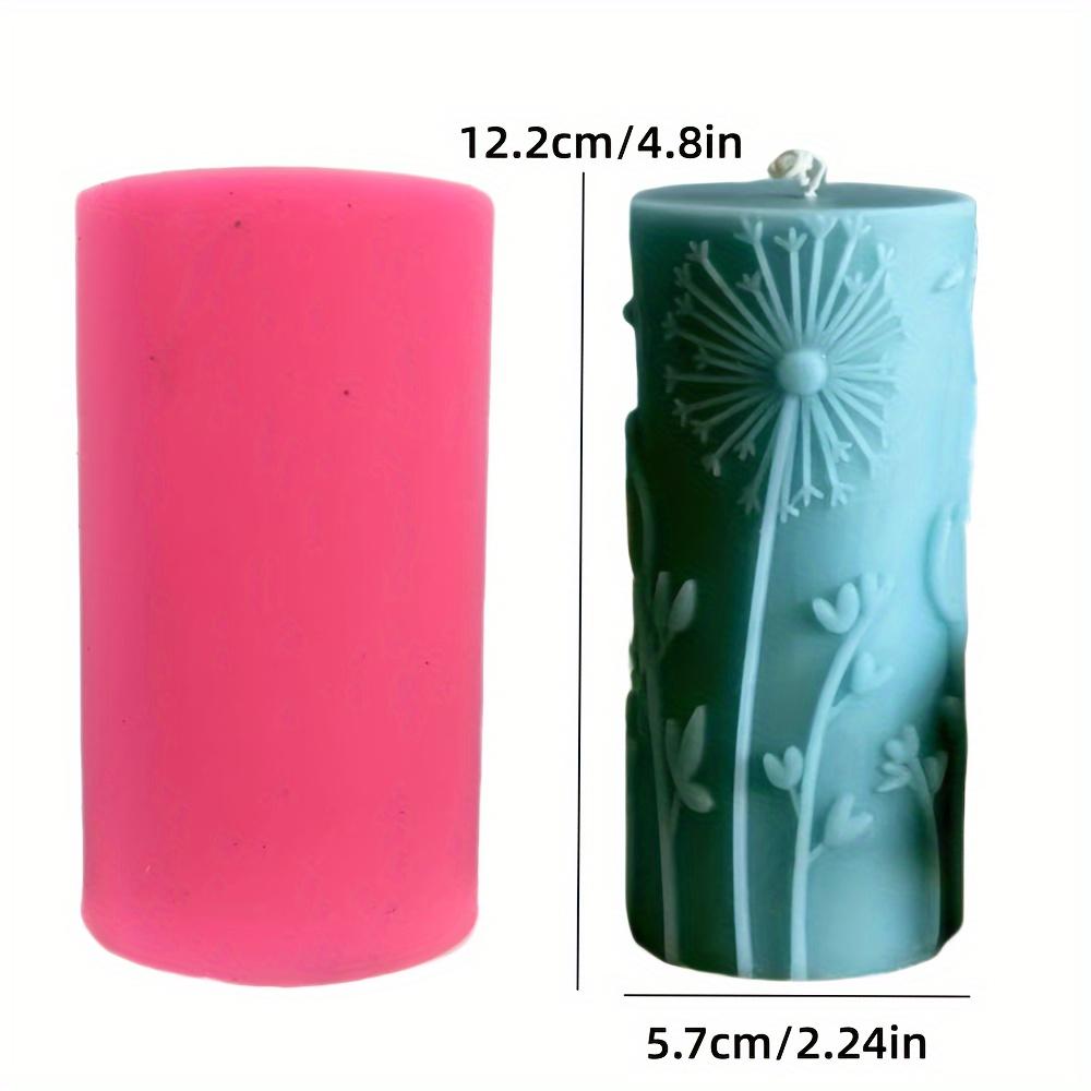 DIY Lace pattern cylindrical candle silicone mold carving pattern flowers and plants cylindrical candle mold candle making mold