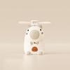 Plastic Capybara Anime Figure USB Rechargeable Student Electric Fan Cartoon Handheld Fan  Travel