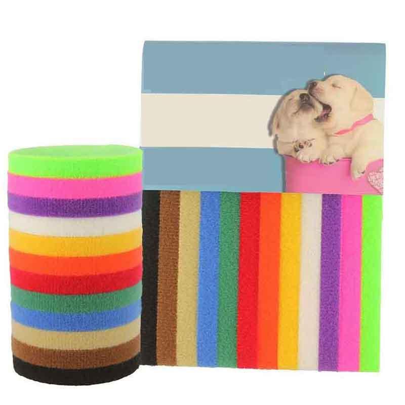 Id 12pcs Adjustable Collars Velcro Whelping Bands Puppy Kitten Newborn Tags Pet