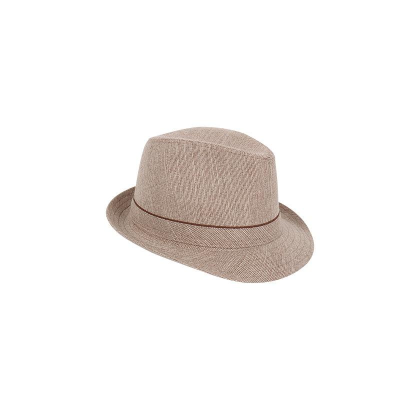Medium and Old Crimped Hat Men's Summer Sun Hat Jazz Hat Outdoor Straw Hat Summer Top Hat Breathable