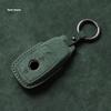 Suede Faux Leather Car Key Case Cover For Mercedes-Benz A C E S G-Class Glc Cle Cla Gla Glb W177 W205 W213 W222 Amg Keychain
