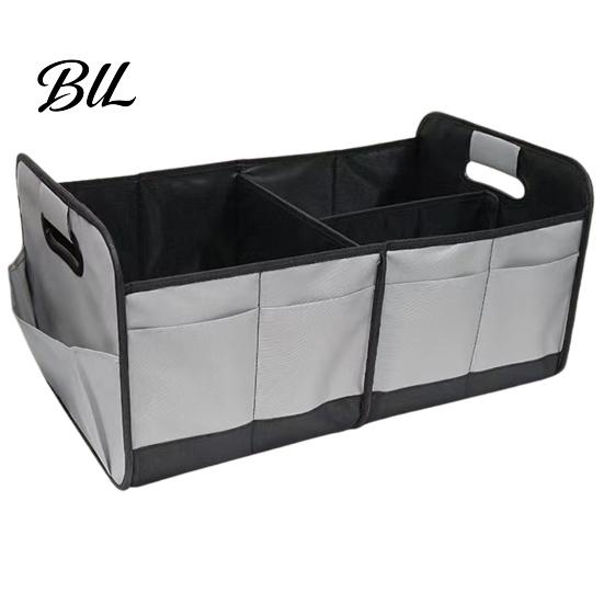 Car Trunk Organizer Organizer, Partitioned Compartments Design, Durable Waterproof Foldable Storage Oxford Cargo Container for Vehicle And Home