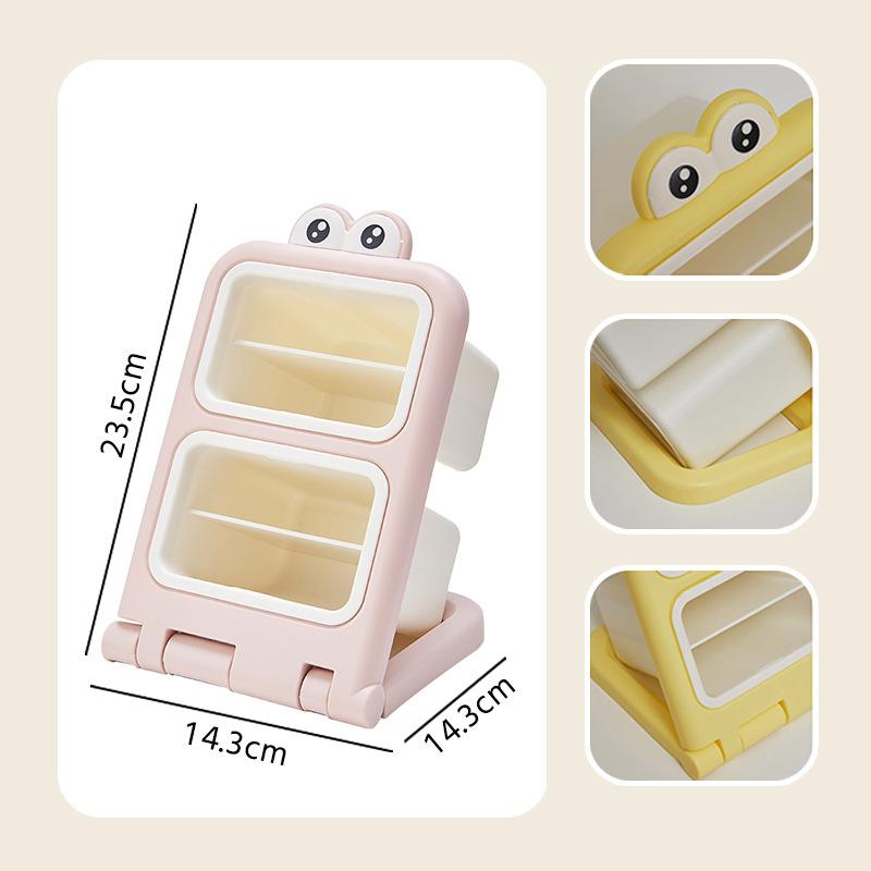 

Наклонный держатель для ручек, подставка для канцелярских товаров, органайзер для хранения косметики, настольный органайзер для общежития колледжа, офиса, школы