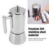 Stovetop Coffee Maker 6 Cups 304 Stainless Steel Induction Italian Coffee Pot for Home Party Gathering