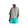 Fear of God Essentials V Neck T-Shirt Dark Heather Oatmeal Men Tops Grey 125SP244213F