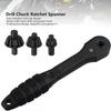 Double Head Drill Key Chuck Quick Disassembly Ratchet Spanner Ratchet   Drill Chuck  Hand Tool