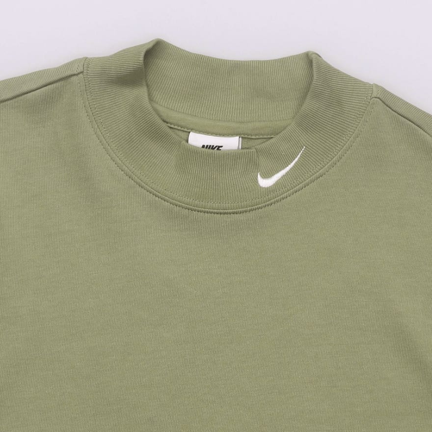 Nike T Shirts Men's Dark Green Crew Neck Moderate Straight Fit DX5869-386