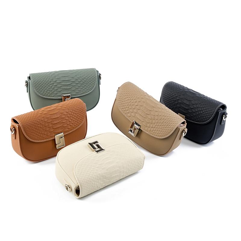 Cowhide Genuine Leather Saddle Small Shoulder Crossbody Bags For Women Summer  Trend Designer Flap Ladies Handbags