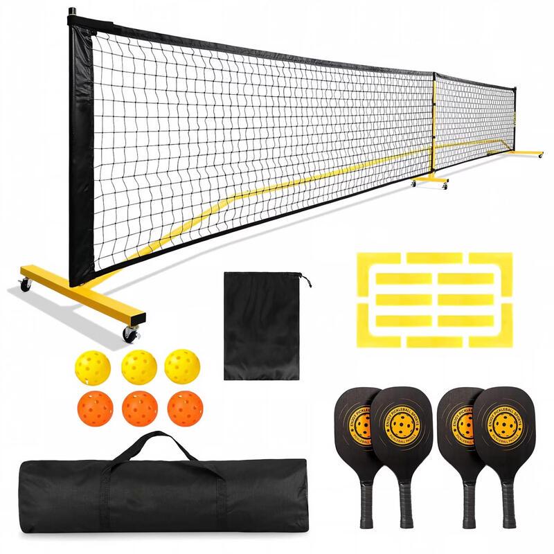 LISM Portable Outdoor Sports Net Set with Wheels