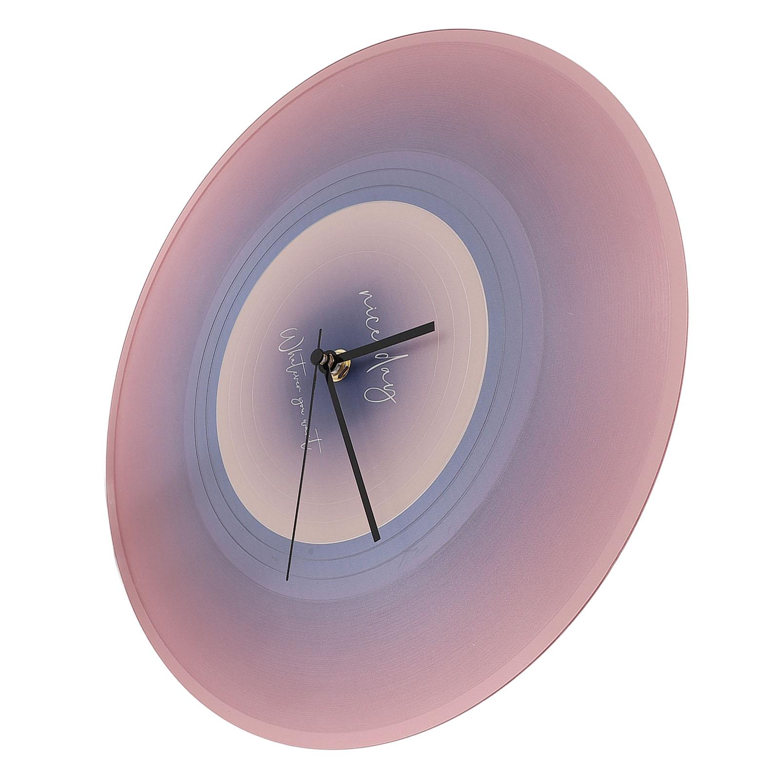 

12-дюймовые часы Record Clock Minimalist Полупрозрачные, легко повесить настенные часы Record, декор для гостиной разноцветный