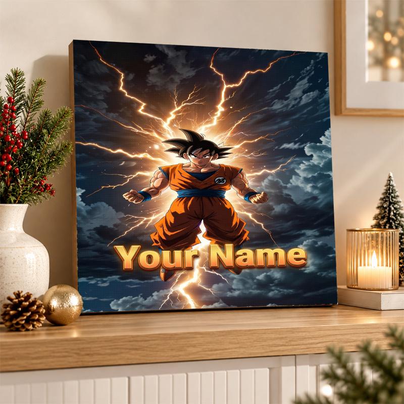 Dragon Ball Goku Custom Name Diamond Painting Personalized 5D Full Drill DIY Diamond Art Home Decor