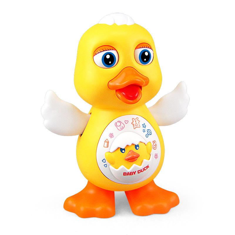 Electric Blink Dancing Red Duck Music Light Swing Dancing Little Cute Duck Toy
