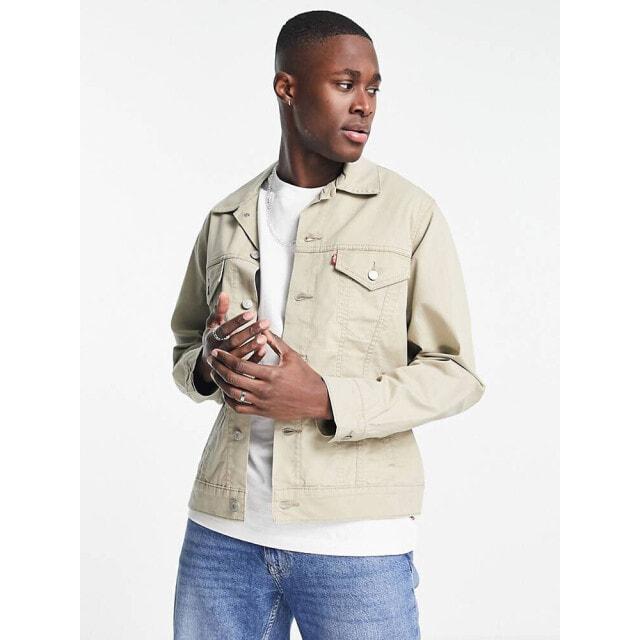 

Levi s vintage denim trucker jacket in cream