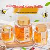 Square Wide-Mouth Transparent Glass Jar for Honey, Jam, Pickles, Chili, or Beef Sauce