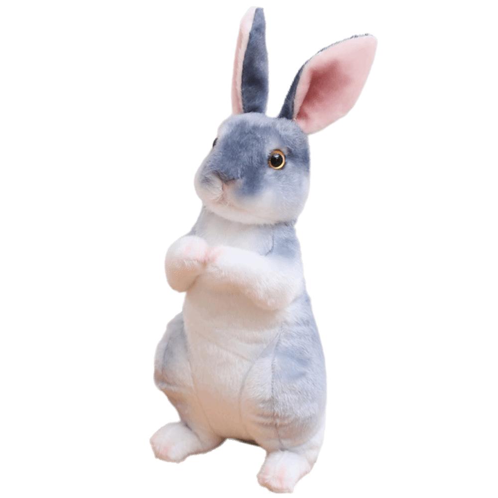 Soft Skin-friendly Simulation Animal Doll Long Ears Realistic Rabbit Plush  Birthday Gift