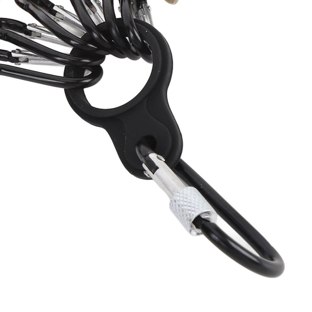 6PCS with Carabiner Fishing Hook Cover Case 4.5*2cm Squid Jig Bait Protector  River Fishing