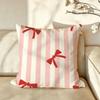 Pattern BBow Cushion Cover Pillow Case Antidustmite Pillowcase Silky Short Plush Sofa Cushion Cover hot