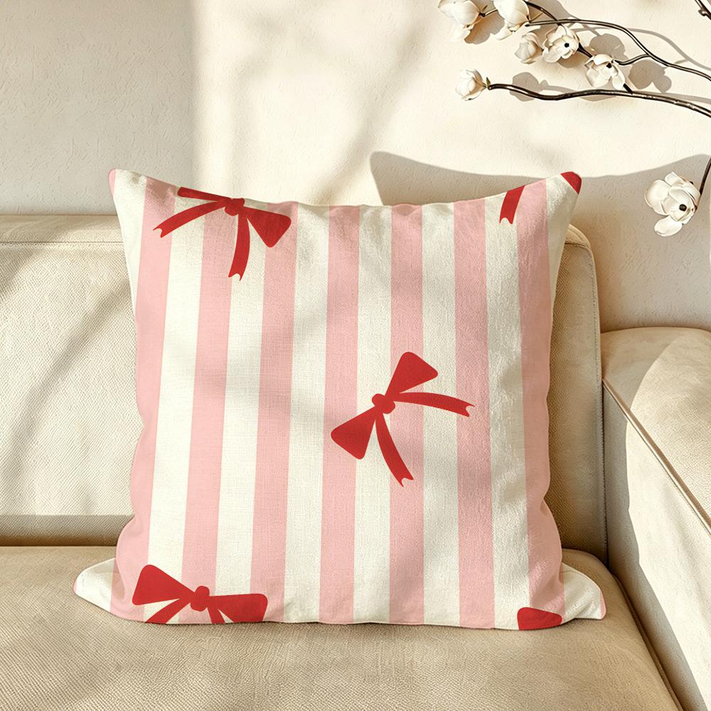 Pattern BBow Cushion Cover Pillow Case Antidustmite Pillowcase Silky Short Plush Sofa Cushion Cover hot