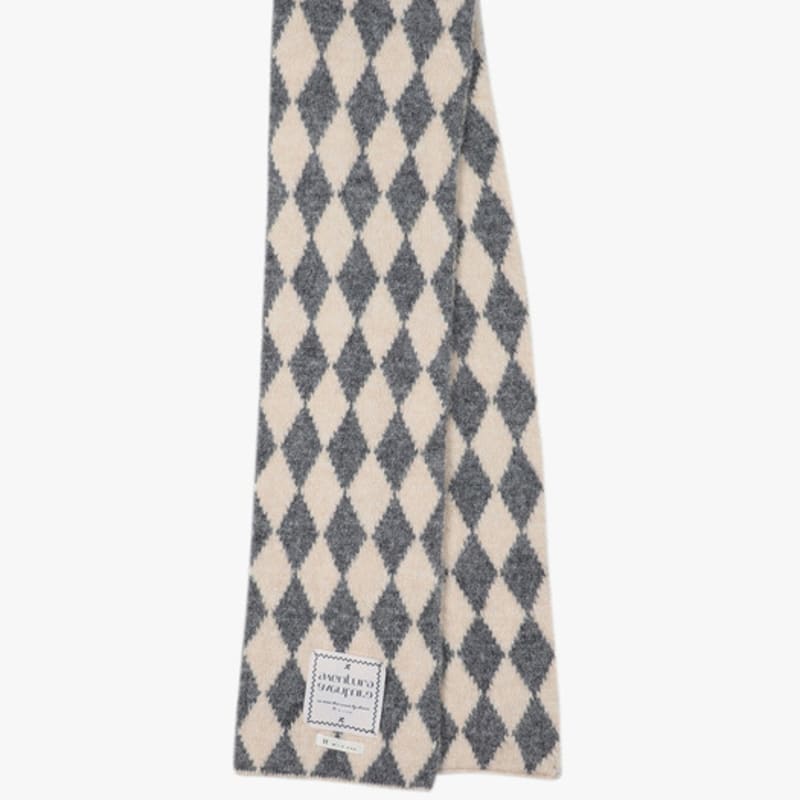 

IT MICHAA Itmisha Argyle Knit Muffler ITPBAMF720 GREY_FREE