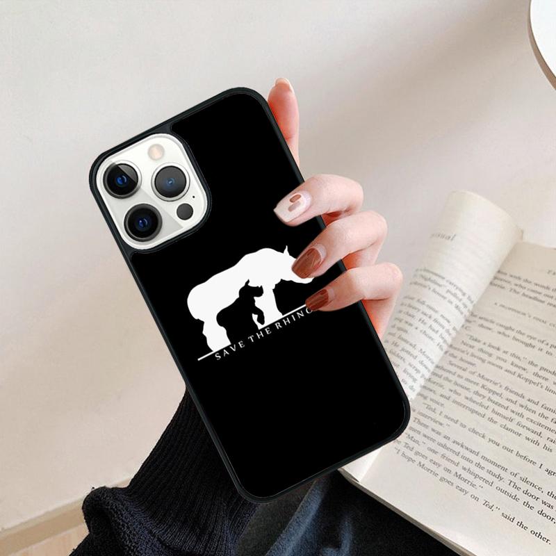 Rough Rhinoceros Rhino Beast Mobile Phone Cases Cover For iPhone 17 Air 16 15 14 12 13 11 Pro MAX Apple Plus SE2020 Coque