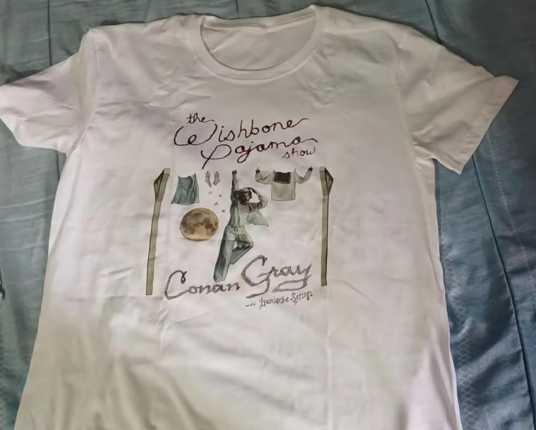 Conan Gray Tour 2026 T-shirts The Wishbone Pajama Show Graphic Print Tee All Siz XXXXL