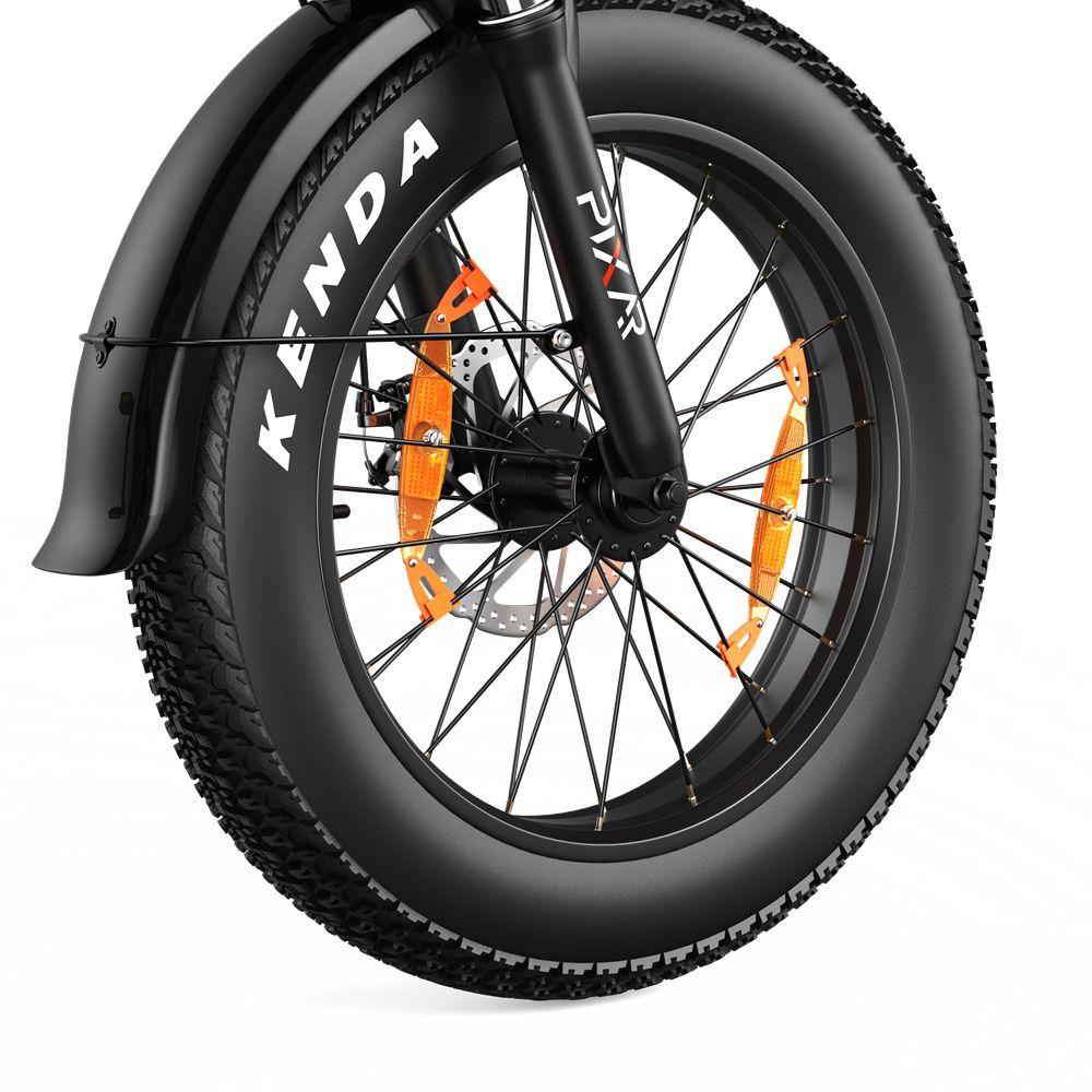Vélo Électrique Pixar F2 Moteur 250W Pneu 20"x4.0" Vélo Électrique Pliable Ville 7 Vitesses Freins à Double Disque 48V 15Ah Suspension Fourche Avant