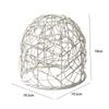 Woven Lampshade Pendant Lamp Shade Farmhouse Light Fixture Weaving Lampshade for Living Room Cafe Dining Room Restaurant Decor