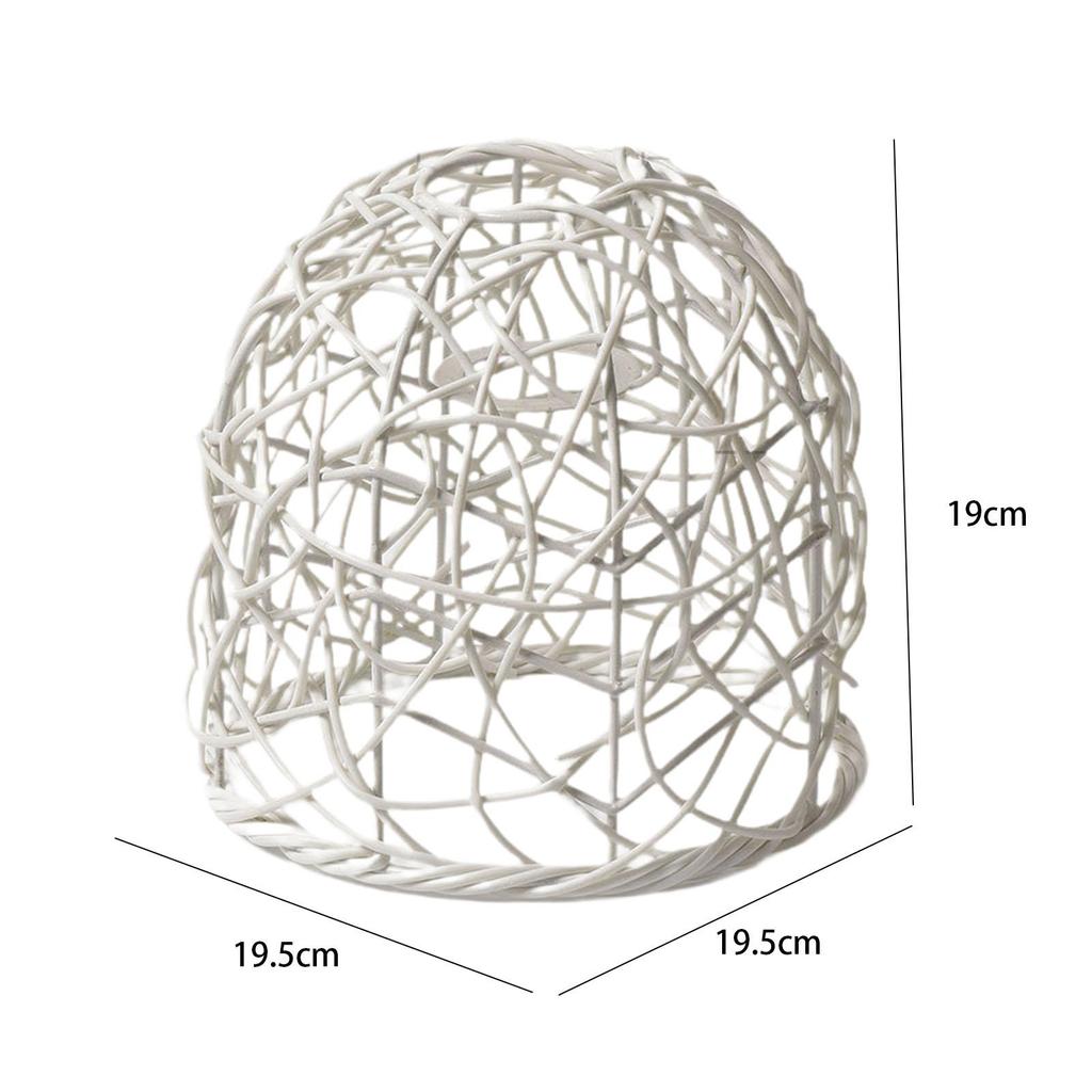 Woven Lampshade Pendant Lamp Shade Farmhouse Light Fixture Weaving Lampshade for Living Room Cafe Dining Room Restaurant Decor