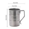 Set of 2 Stainless Steel Drinking Cup for Beverages Large Capacity Water Cup Industrial Style Oil Barrels Shape Beer Mug