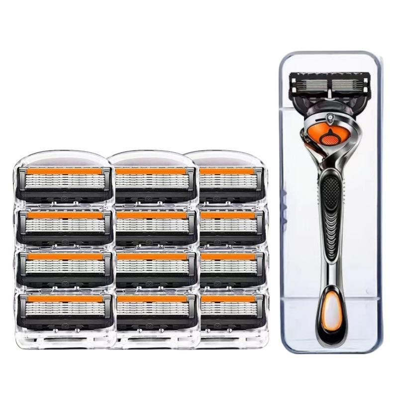 Zhi Shun 5-Layer Speed Blade Men's Razor with Gillette Handle