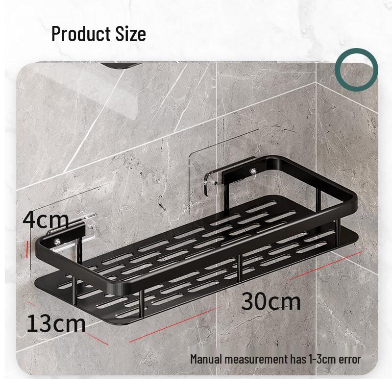 Shangmeida Wall-Mounted Space Aluminum Bathroom Shelf
