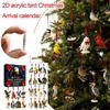 Halloween Advent Calendar Christmas Countdown Calendar Advent Decor Bird Surprise Box With 2D Calendar Pendant Acrylic Uniq N6M3